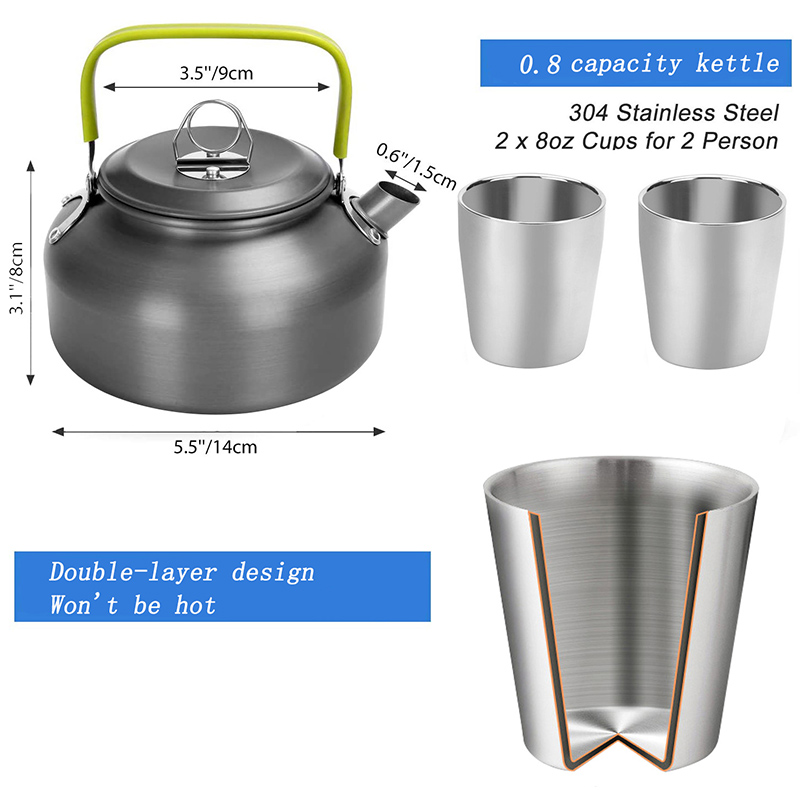 1 Set Outdoor Pot Pan Camping  - Camping Cooking Knife Set recensie en prijs