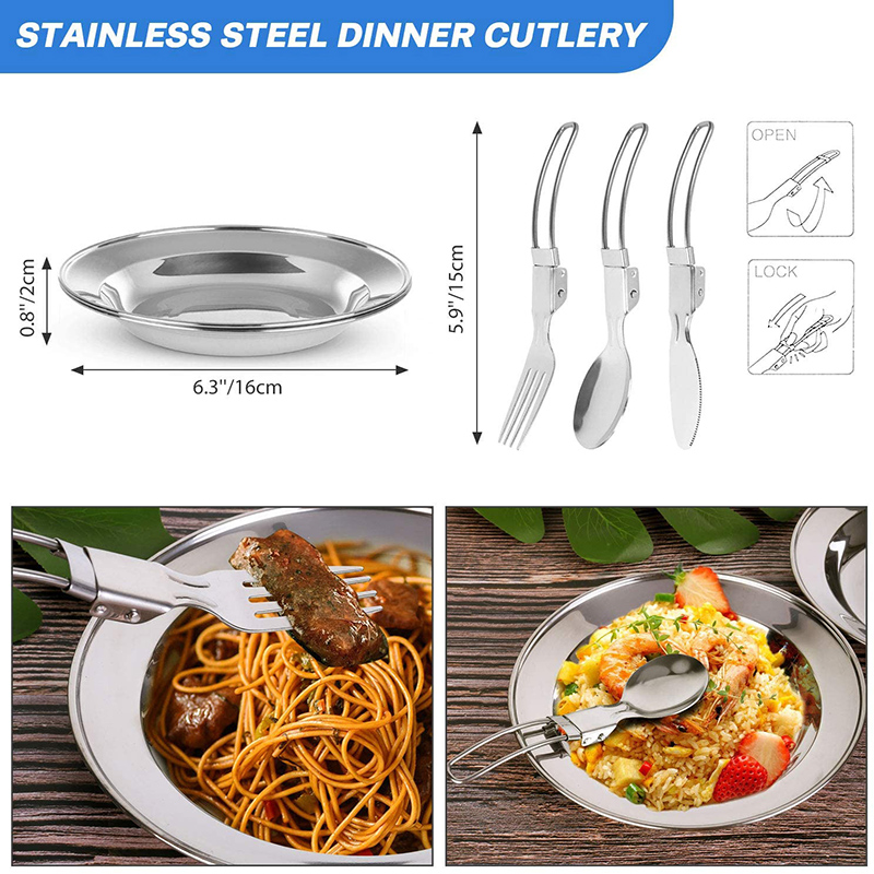 1 Set Outdoor Pot Pan Camping  - Camping Cooking Knife Set recensie en prijs