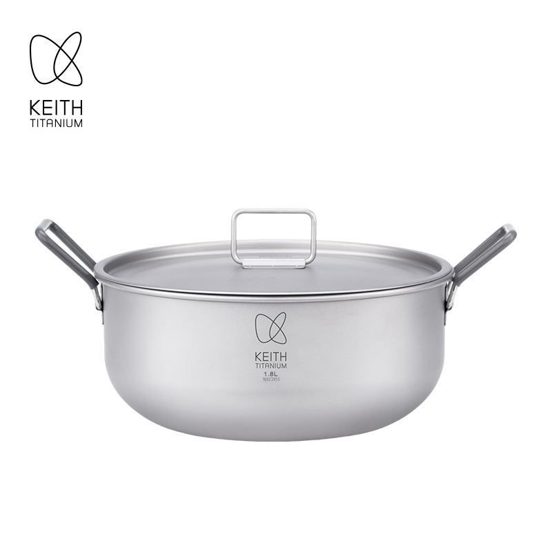 KEITH 1,8L kookpot van puur ti - Camping Cooking Handle recensie en prijs